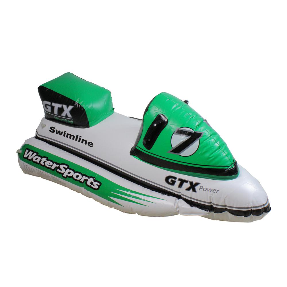 51" Inflatable Green GTX Power Water Bike Swimming Pool Ride on Float. Picture 1