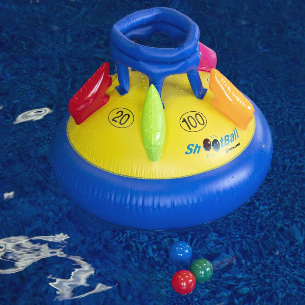 28" Inflatable Multi-Port Shoot Point Ball Floating Pool Game. Picture 2