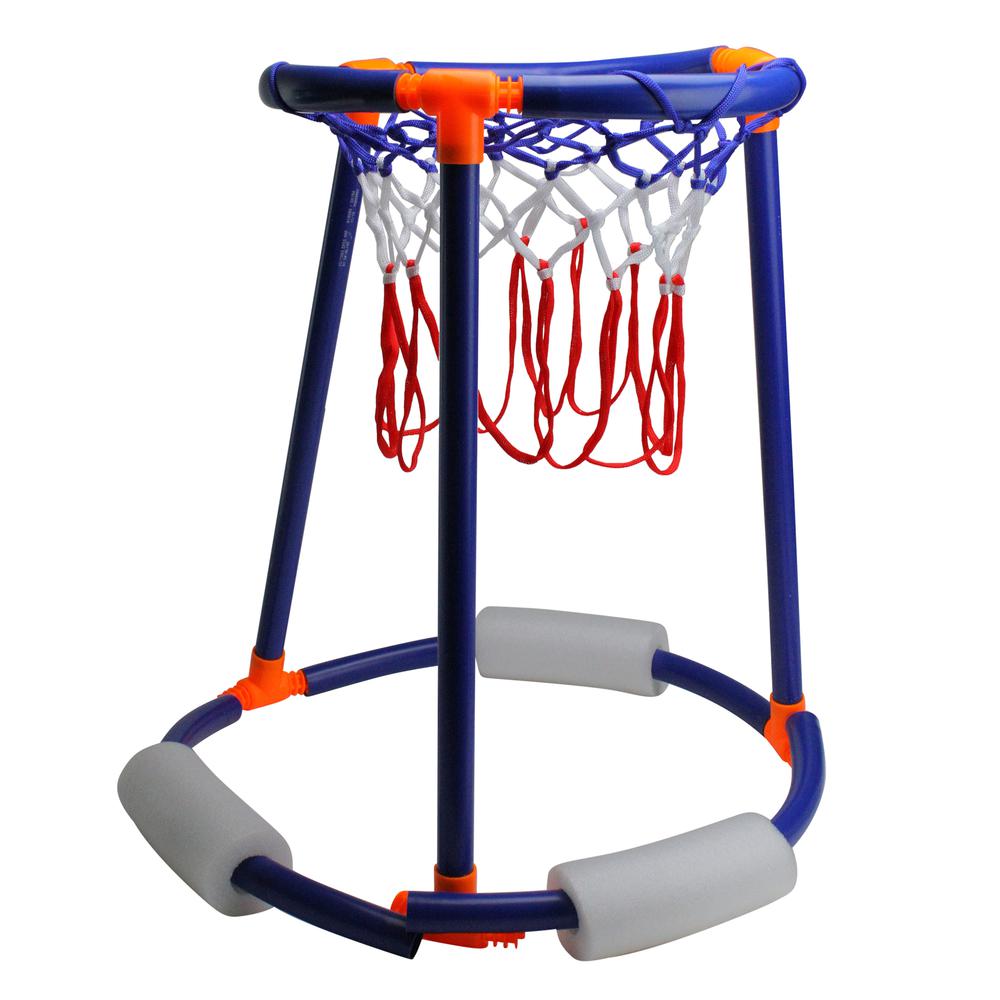 24" Blue and White Tall Boy Basketball Swimming Pool Game Stand. Picture 1