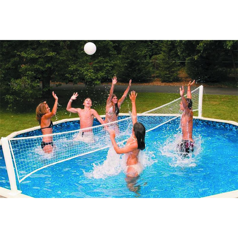 30' Pool Jam Combo Basketball and Volleyball Swimming Pool Game. Picture 3