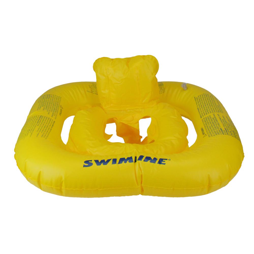 22" Inflatable Yellow Buoy Baby Swimming Pool Float. Picture 1