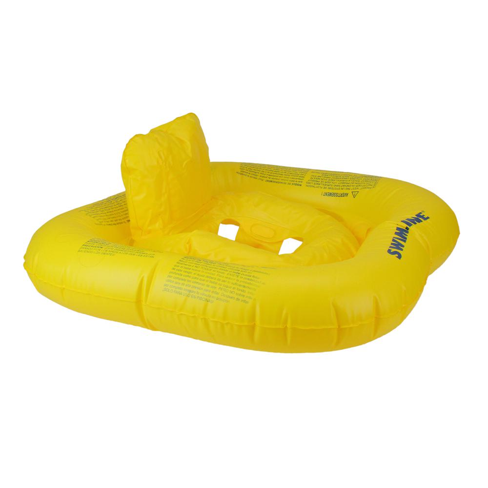 22" Inflatable Yellow Buoy Baby Swimming Pool Float. Picture 2