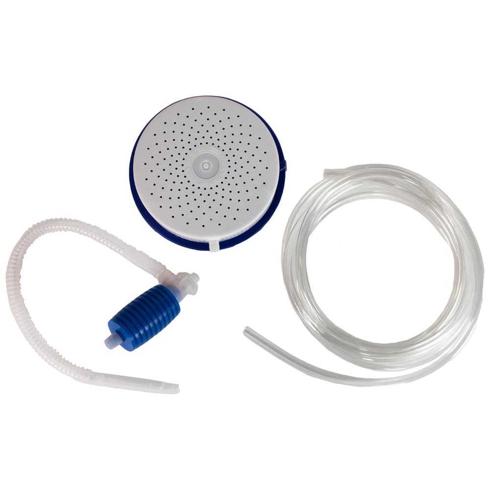 White and Blue Cover Saver Siphon Rain Water Removing Pump. Picture 1