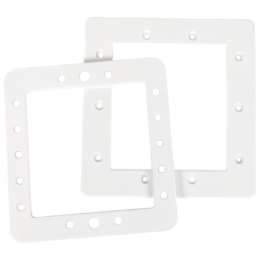 8.25" White Hydrotools Swimming Pool Skimmer Face Plate and Butterfly Gasket. Picture 2