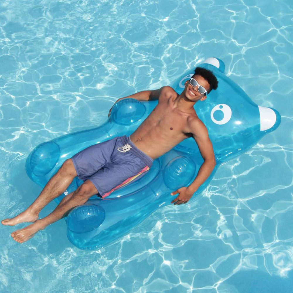 60" Blue Gummy Bear Swimming Pool Float. Picture 2