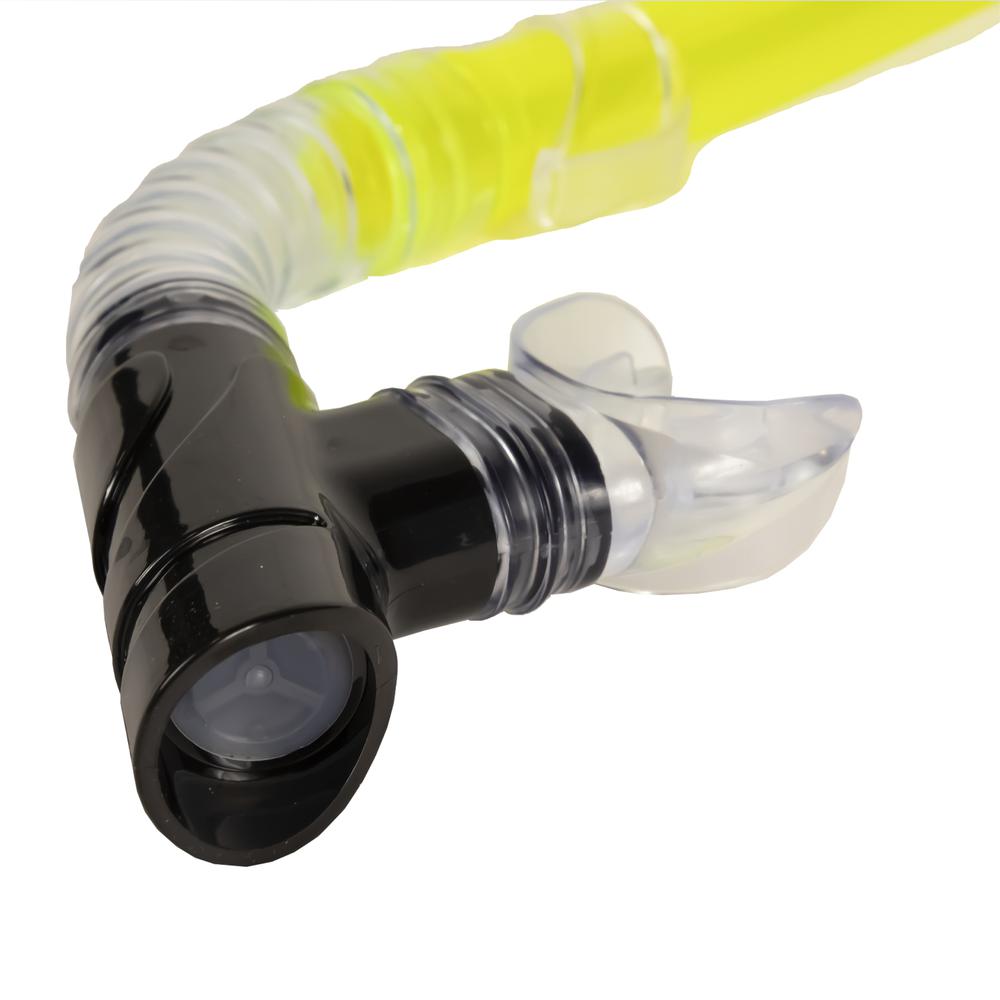 Neon Yellow Sea Searcher Thermotech Mask and Snorkel Set for Youth and Adults. Picture 4