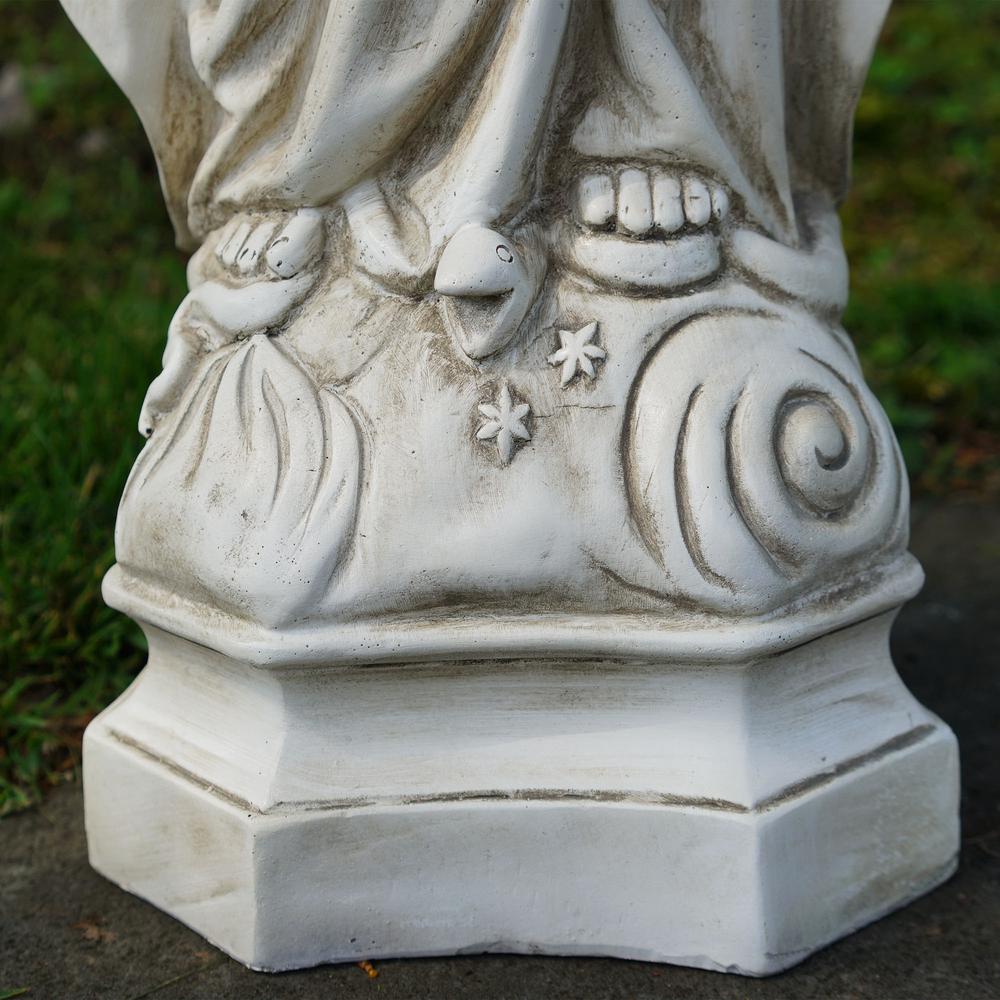 28" Religious Standing Virgin Mary Outdoor Garden Statue. Picture 4