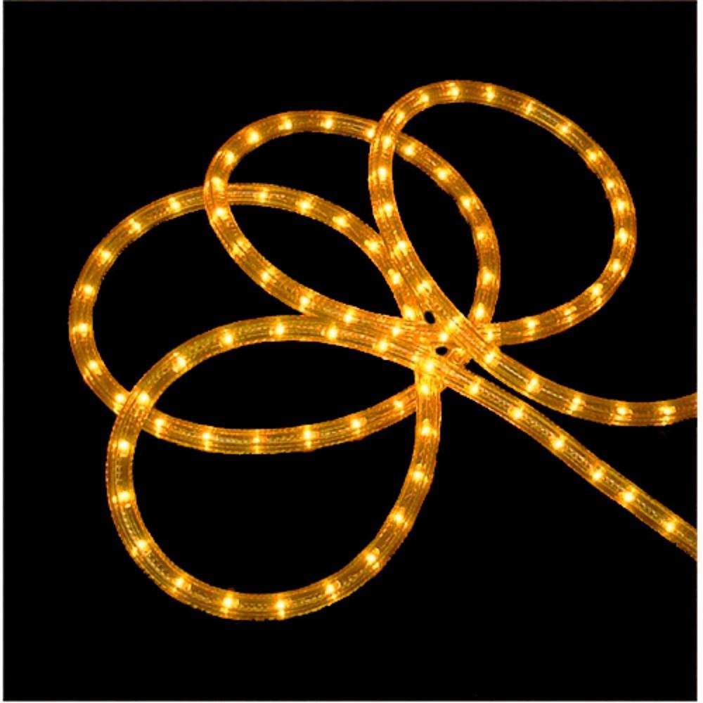 Gold Incandescent Outdoor Christmas Rope Lights - 102 ft. Picture 2