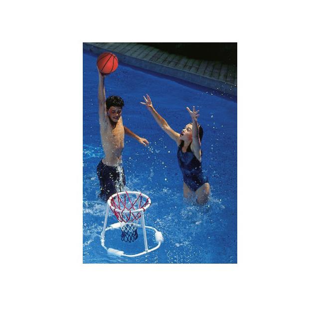 24" Red  White and Blue Water Sports Swimming Pool Floating Basketball Game. Picture 2