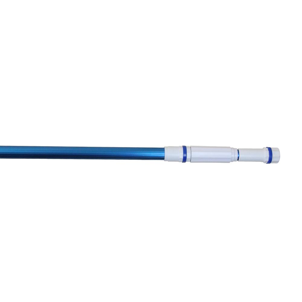 15.25' Blue Corrugated Adjustable Telescopic Pole for Vacuum Heads and Skimmers. Picture 2