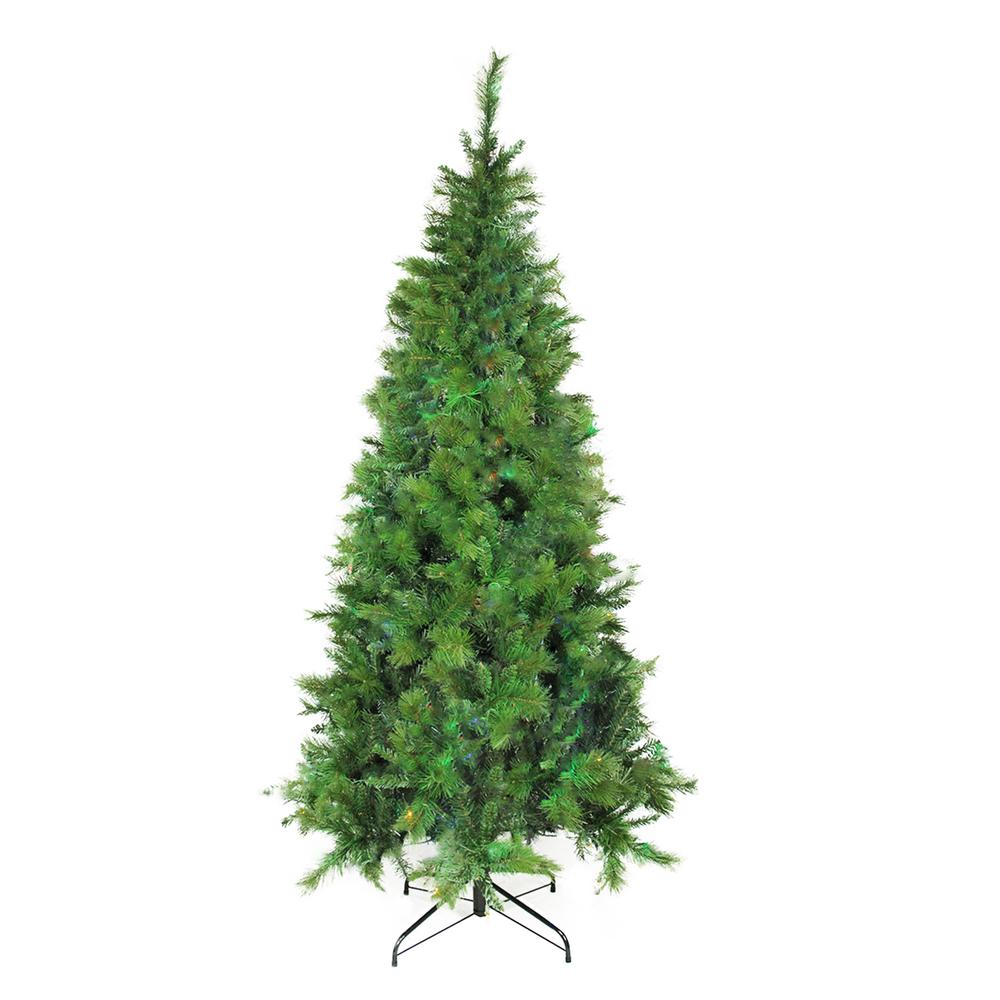 7.5' Medium Traditional Mixed Pine Artificial Christmas Tree - Unlit. Picture 1