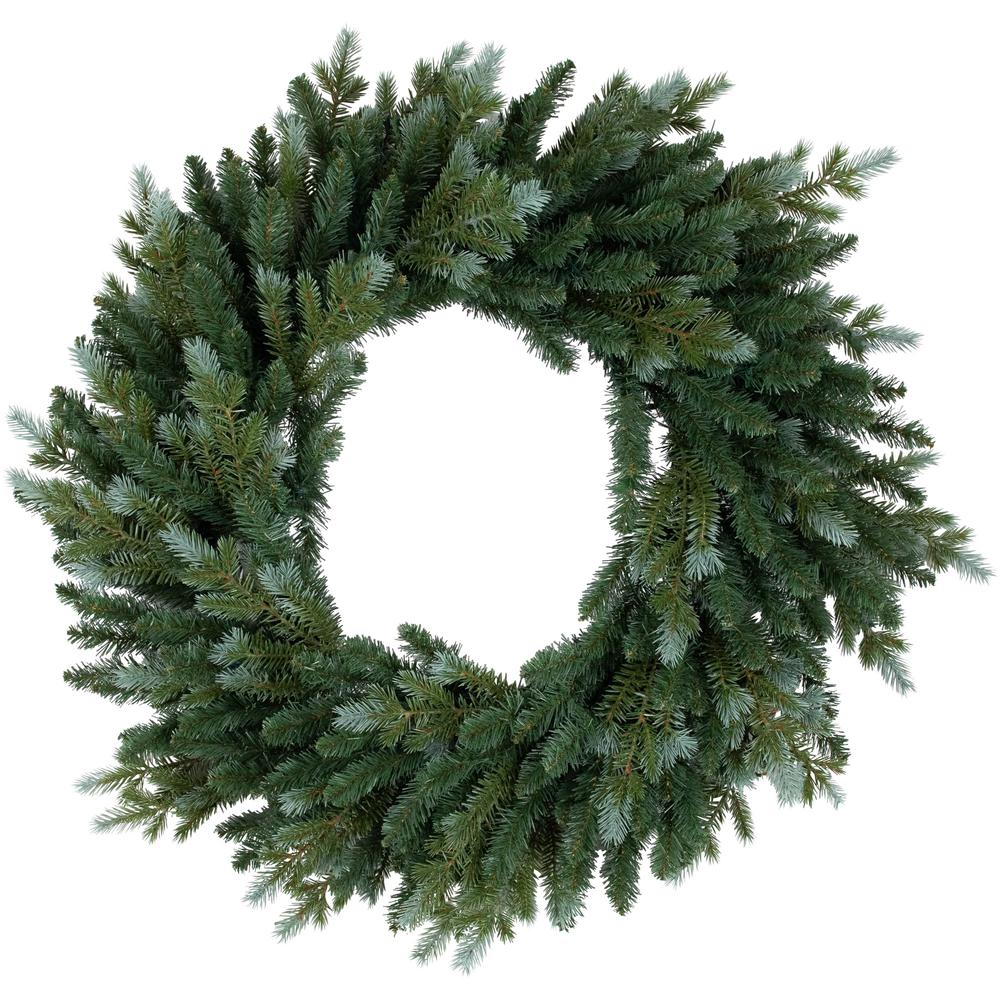 Blue Spruce Artificial Christmas Wreath  24-Inch  Unlit. Picture 1