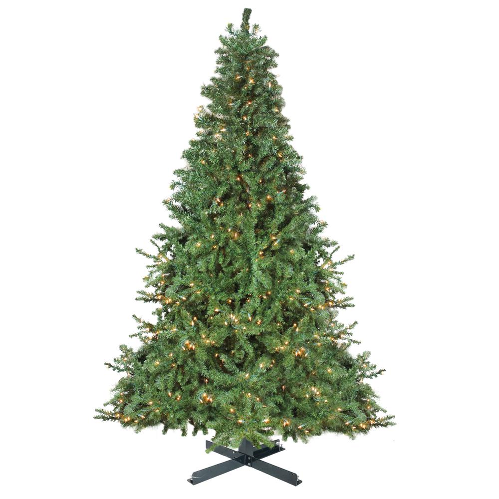 15' Pre-Lit Canadian Pine Commercial Artificial Christmas Tree - Warm White Lights. Picture 1