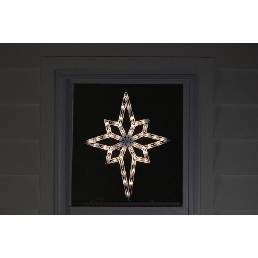 18" Lighted Star of Bethlehem Christmas Window Silhouette Decoration. Picture 4