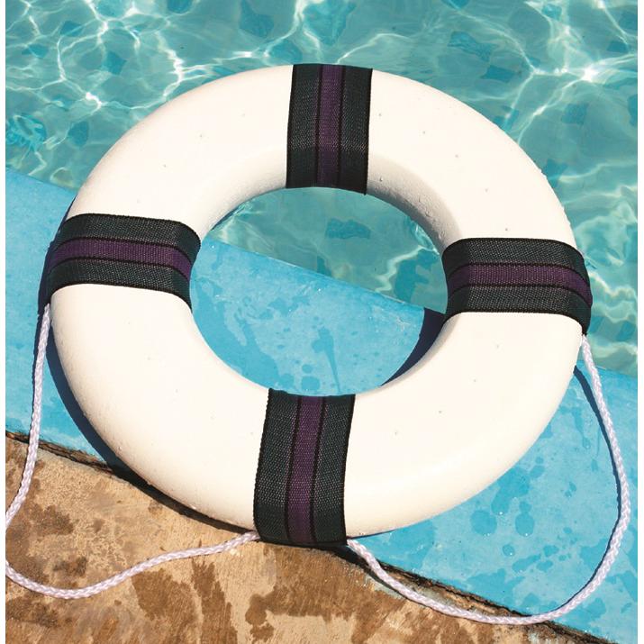 18" Swimming Pool Summer Safety Ring Buoy with Rope. Picture 2
