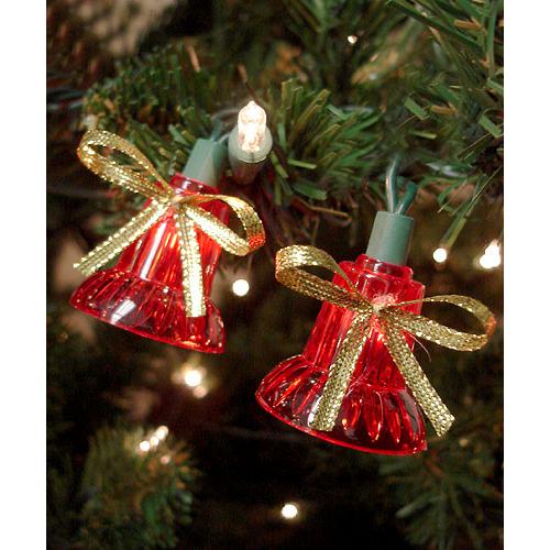 40-Count Musical Bells Multi-Function Christmas Lights  13ft Green Wire. Picture 2