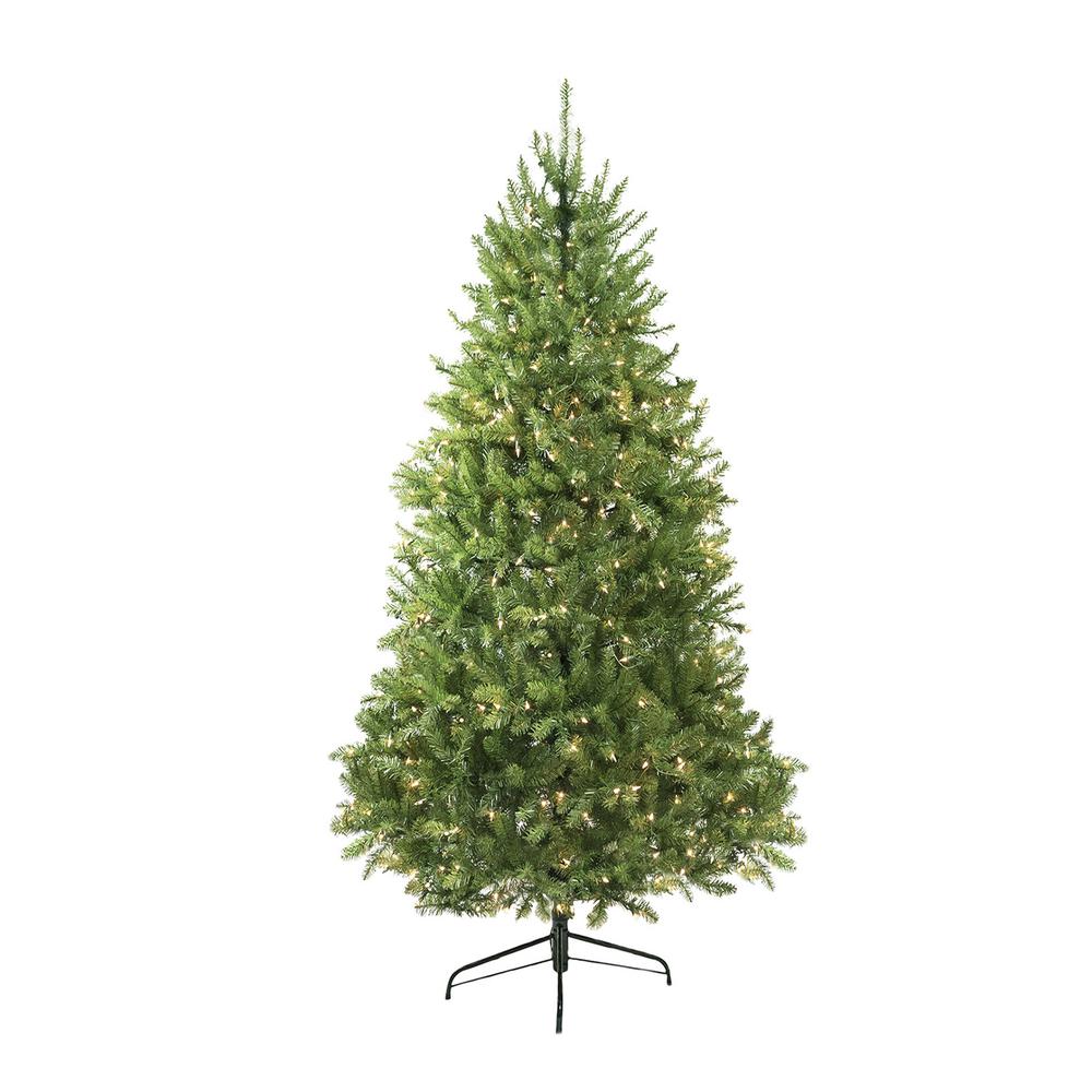 9' PreLit Full Northern Pine Artificial Christmas Tree, Clear Lights. The main picture.