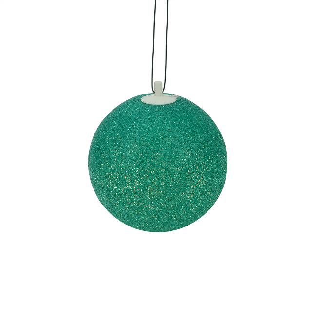 7" Green Lighted Twinkling Patio Christmas Hanging Decoration. Picture 1