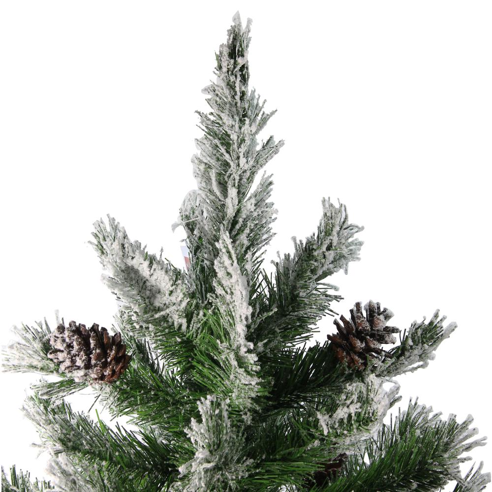 4' Flocked Angel Pine Artificial Christmas Tree - Unlit. Picture 2