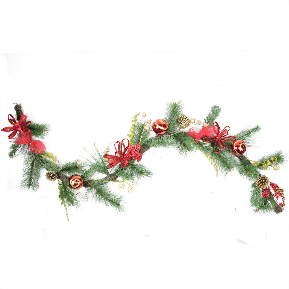 6' x 10" Pinecone Artificial Christmas Garland - Unlit. Picture 1