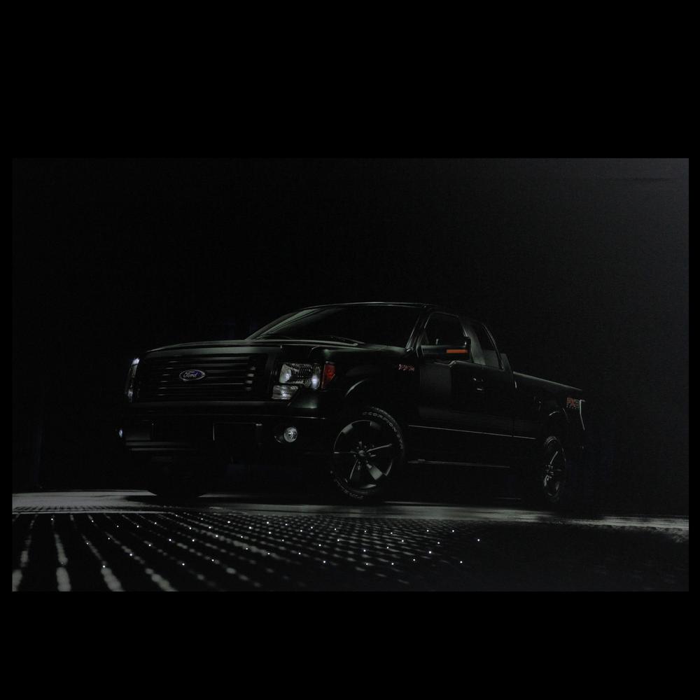 Black Ford F150 FX2 Sport LED Lighted Canvas Wall Art 23.5" x 15.5". Picture 3
