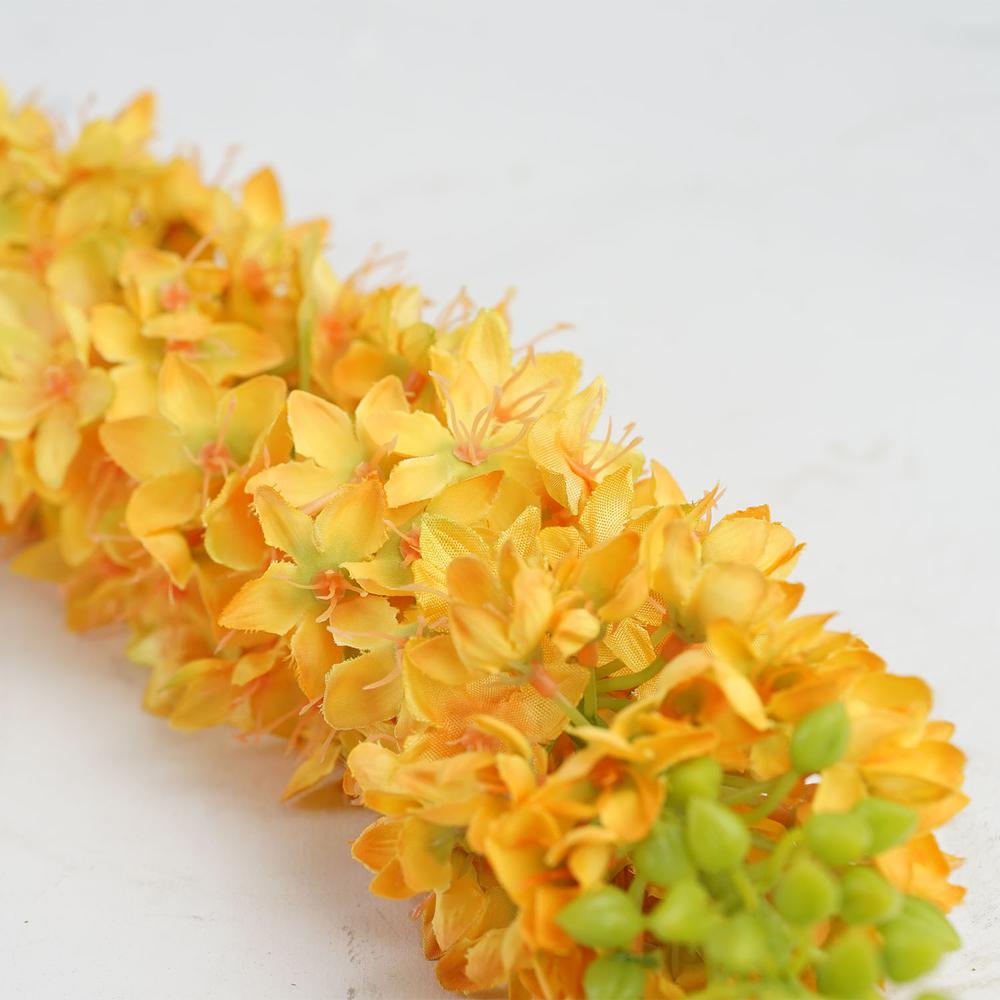 44" Yellow and Green Artificial Foxtail Decorative Floral Crafting Stem. Picture 2