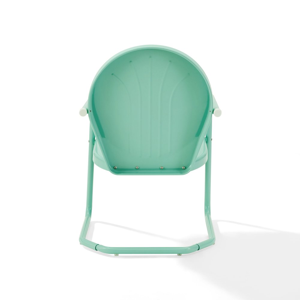 Griffith Outdoor Metal Armchair Aqua Gloss. Picture 4
