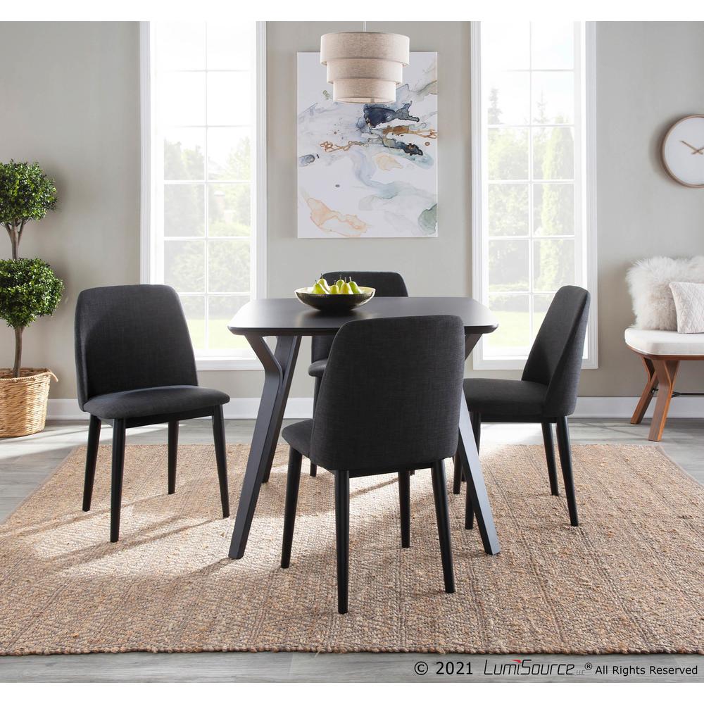 Black Wood Folia Dinette Table. Picture 6