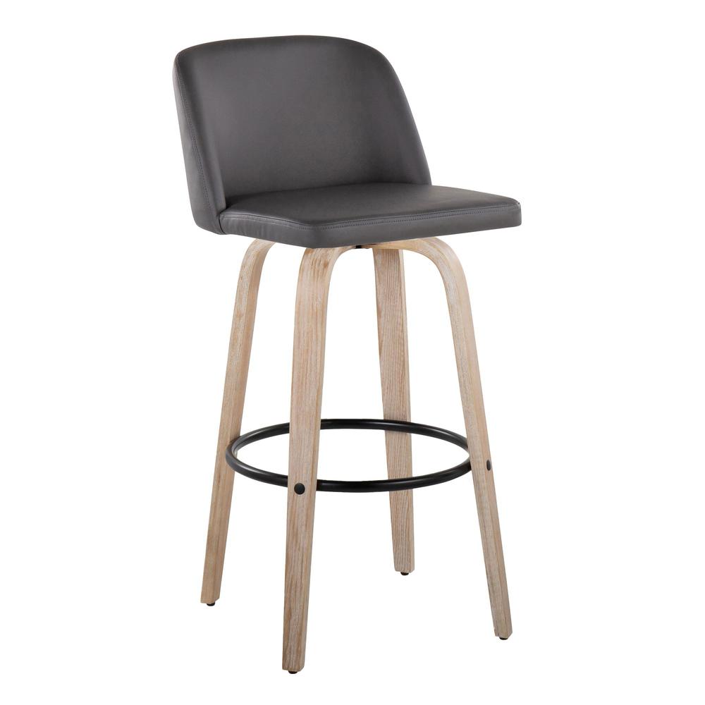 Toriano 30" Fixed Height Barstool - Set of 2. Picture 2