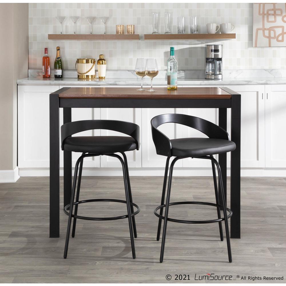 Grotto Claire Swivel Fixed-Height Counter Stool - Set of 2. Picture 10