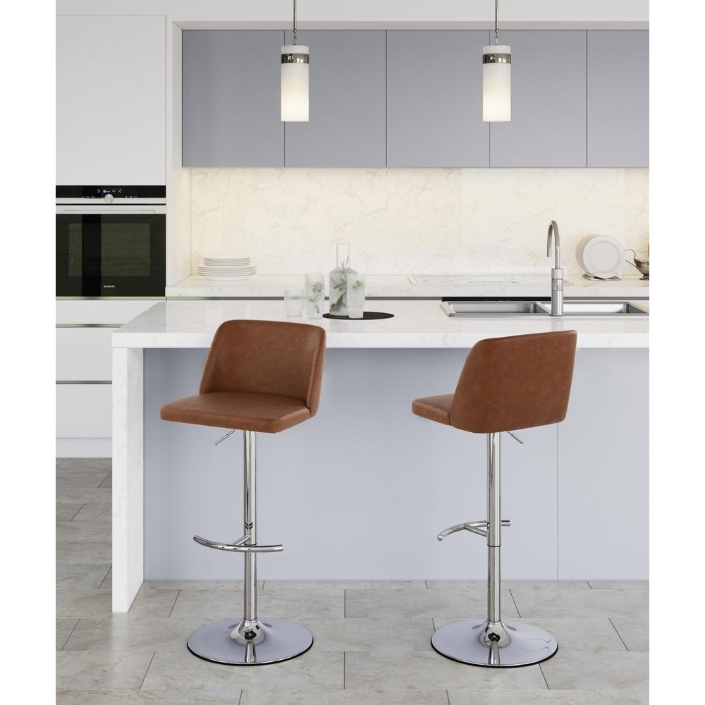 Toriano Adjustable Bar Stool - Set of 2. Picture 8