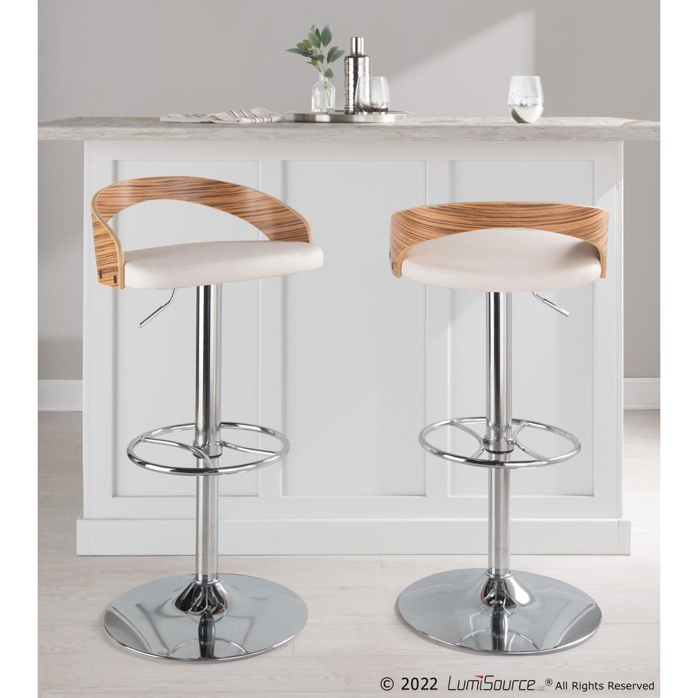 Grotto Adjustable Height Barstool - Set Of 2. Picture 7