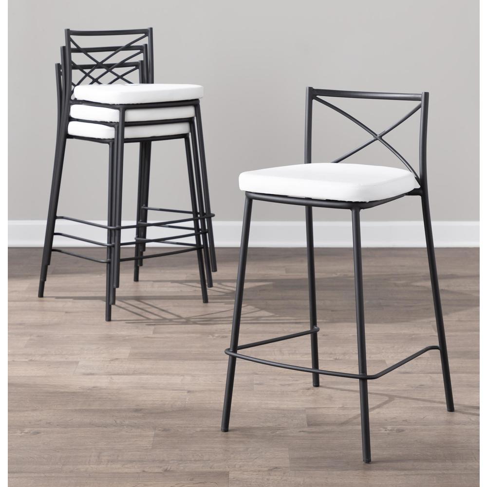 Modern Charlotte Counter Stool - Set of 2. Picture 10
