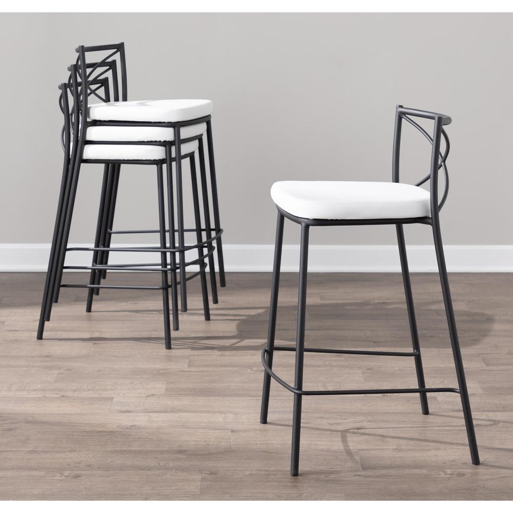 Modern Charlotte Counter Stool - Set of 2. Picture 11
