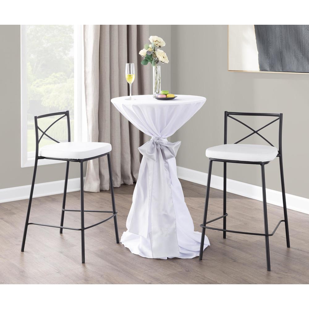 Modern Charlotte Counter Stool - Set of 2. Picture 9