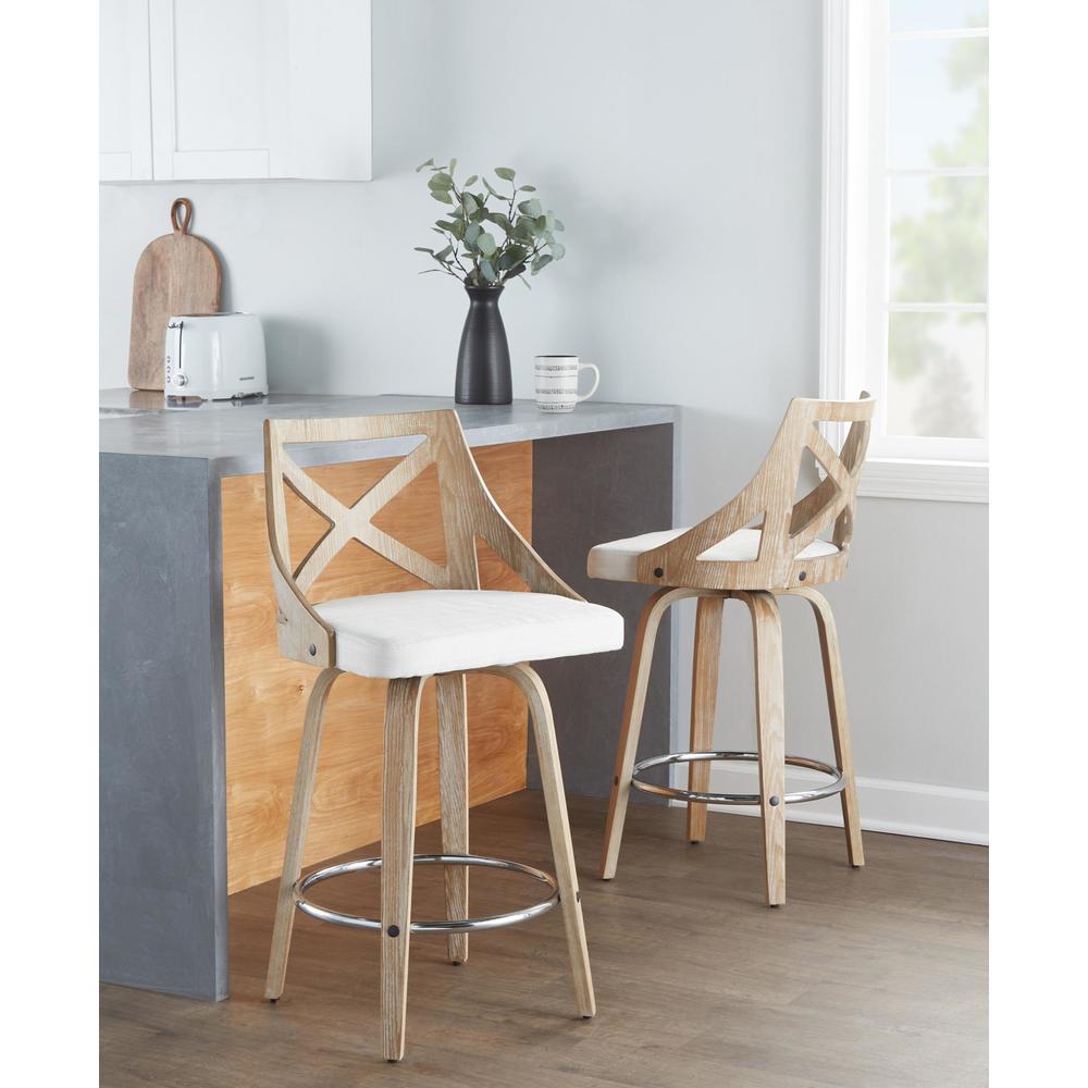 Charlotte 26" Fixed-Height Counter Stool - Set of 2. Picture 8