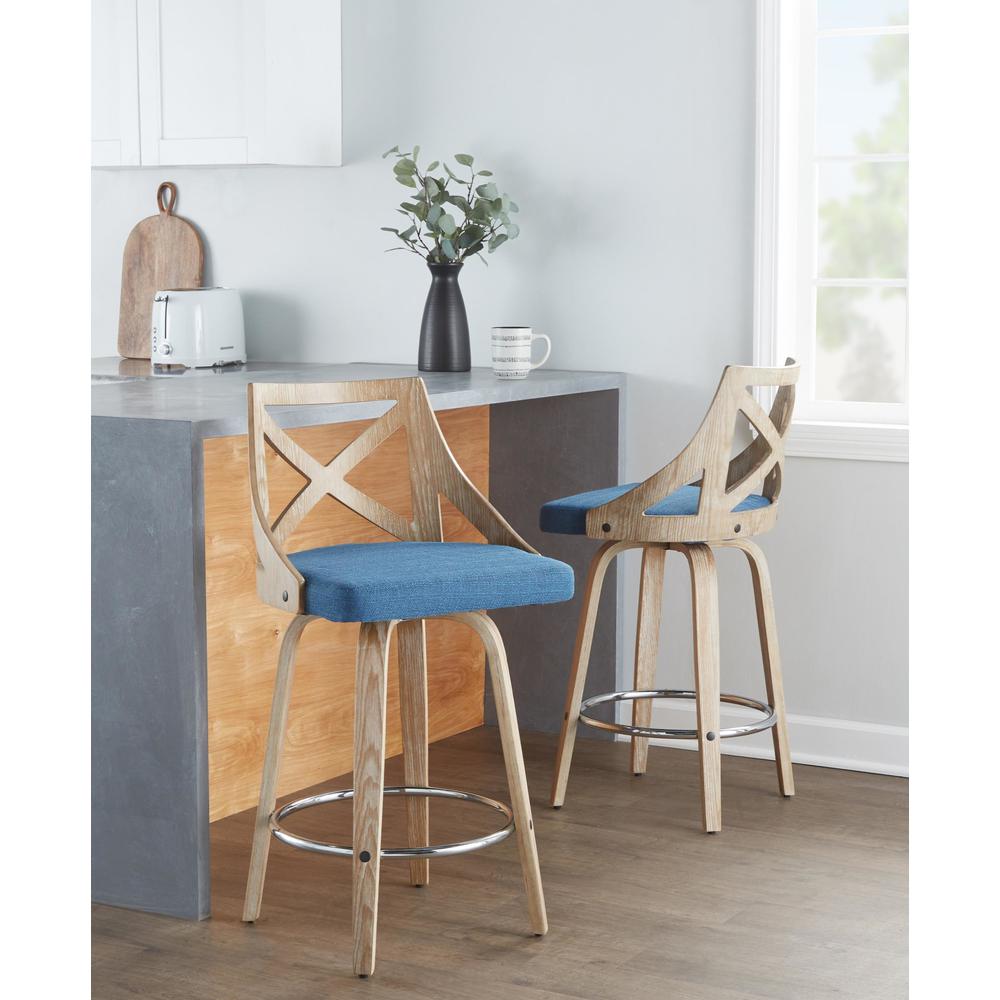 Charlotte 26" Fixed-Height Counter Stool - Set of 2. Picture 8