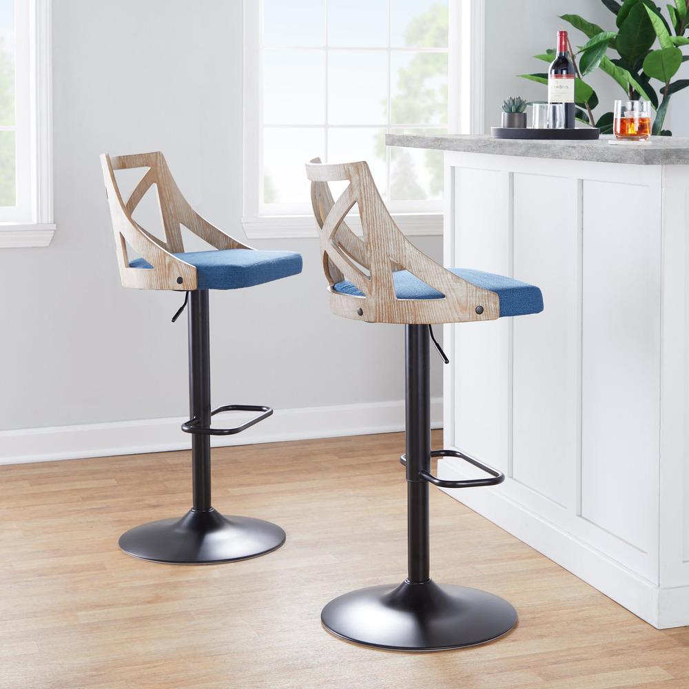 Charlotte Adjustable Height Barstool - Set of 2. Picture 9