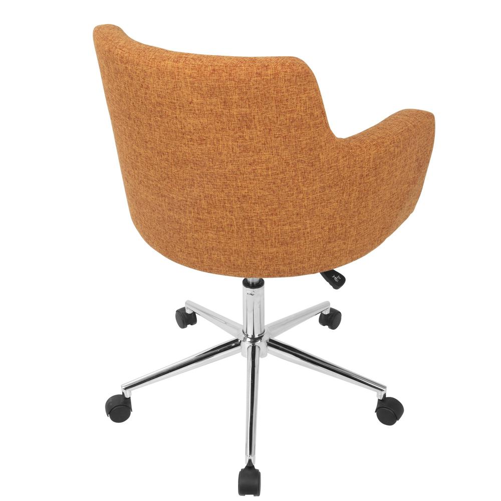 Andrew Contemporary Adjustable Office Chair in Orange. Picture 3