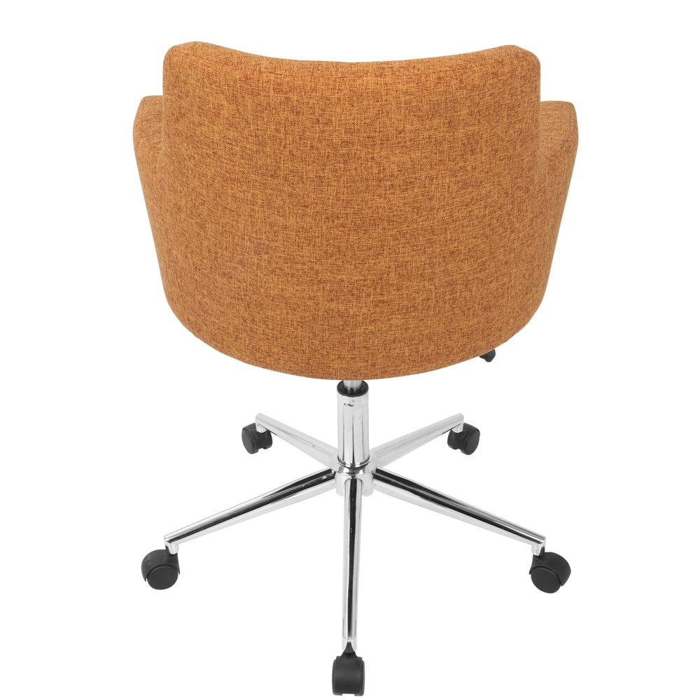 Andrew Contemporary Adjustable Office Chair in Orange. Picture 4