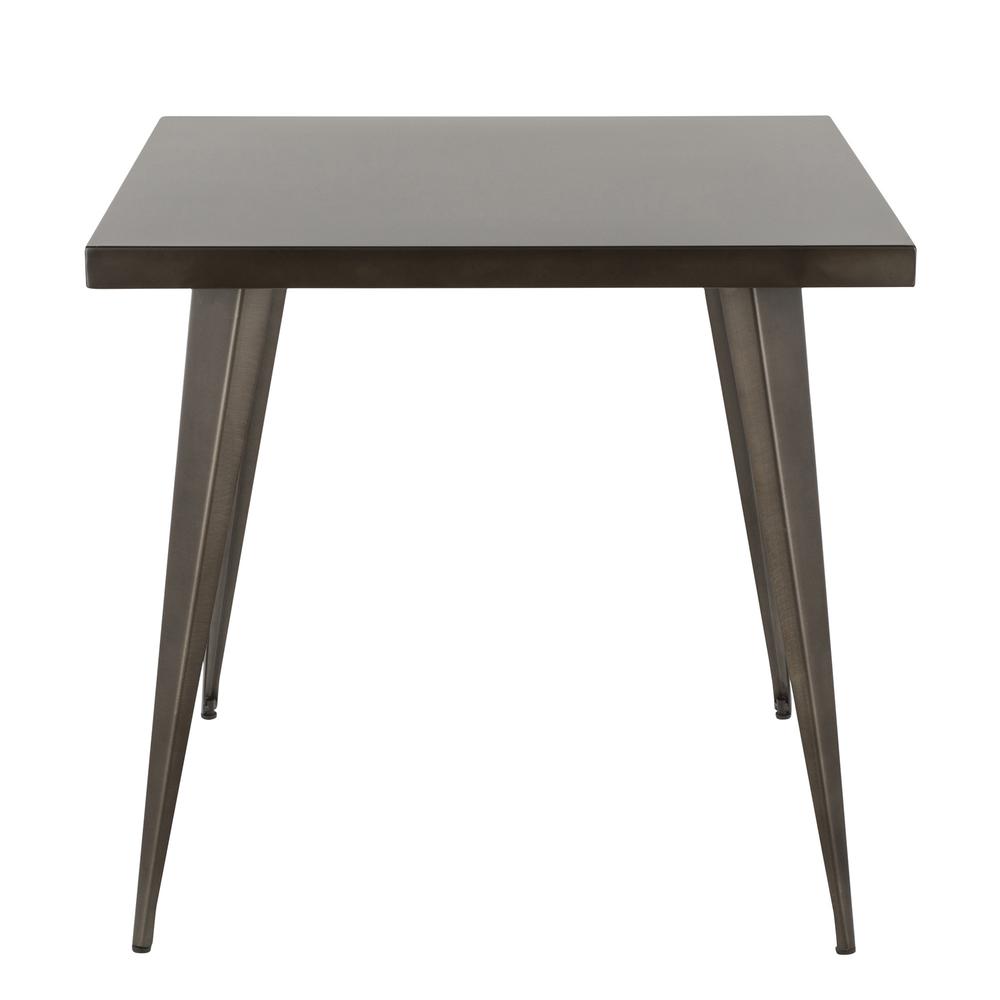Austin Industrial Dining Table in Antique. Picture 4