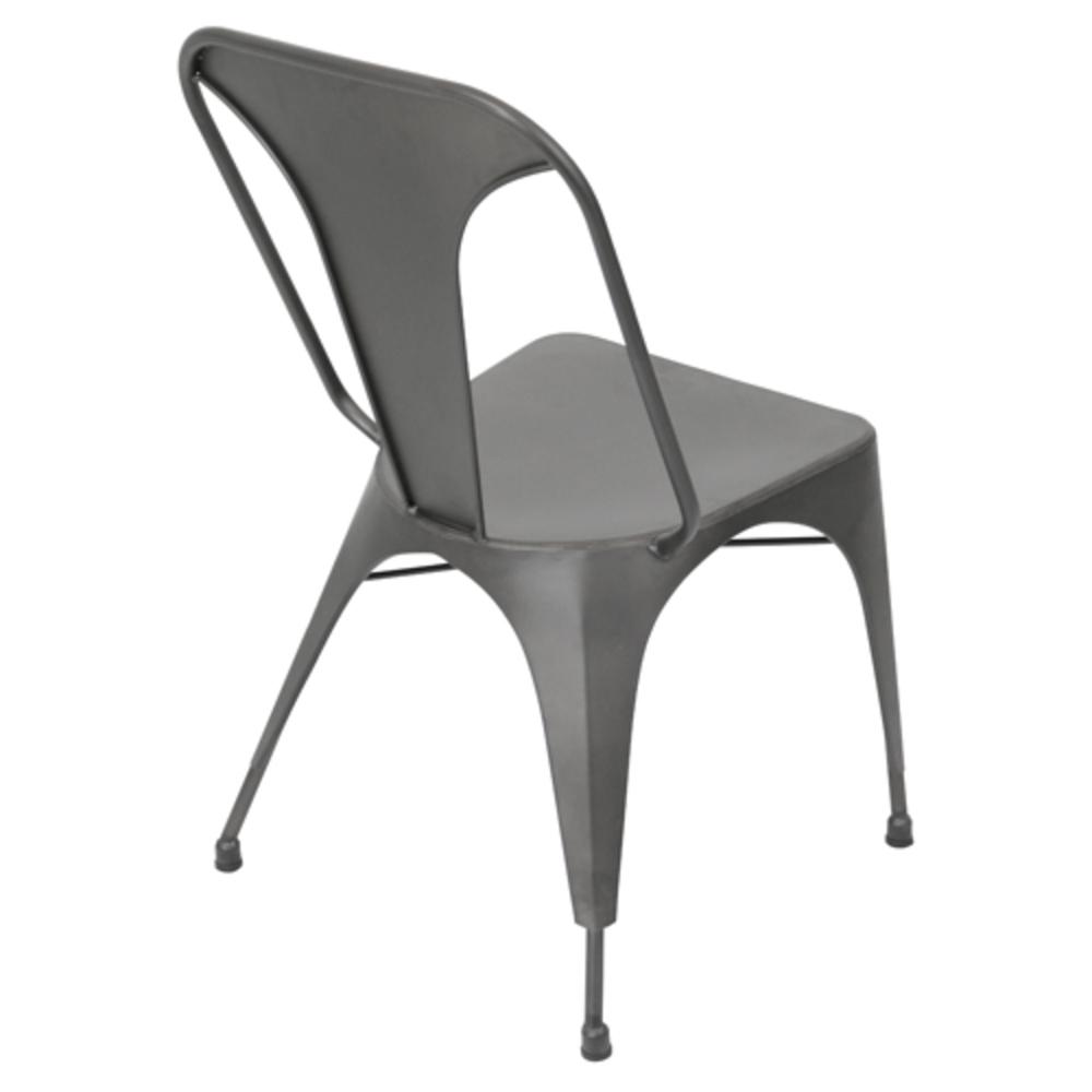 Matte Grey Austin Dining Chair - Set of 2. Picture 4
