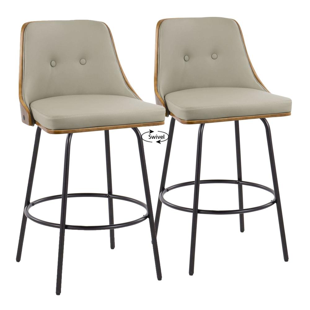 Gianna Fixed Height Counter Stool - Set of 2. Picture 1