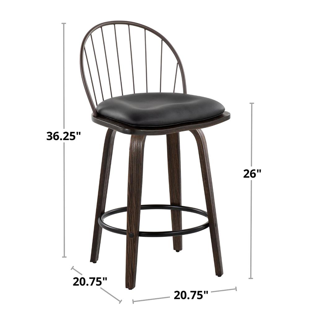 Riley 26" Fixed-Height Counter Stool - Set of 2. Picture 7