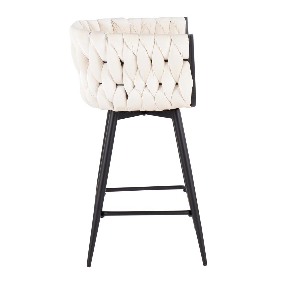 Braided Renee Counter Stool - Set of 2. Picture 3