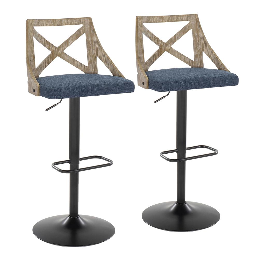 Charlotte Adjustable Height Barstool - Set of 2. Picture 1