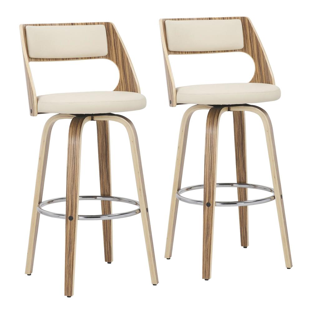 Cecina 30'' Fixed Height Barstool - Set of 2. Picture 1