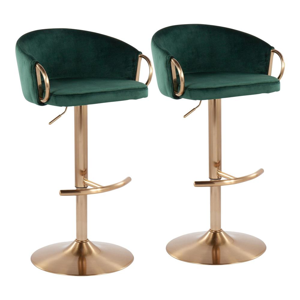 Claire Adjustable Bar Stool - Set of 2. Picture 1