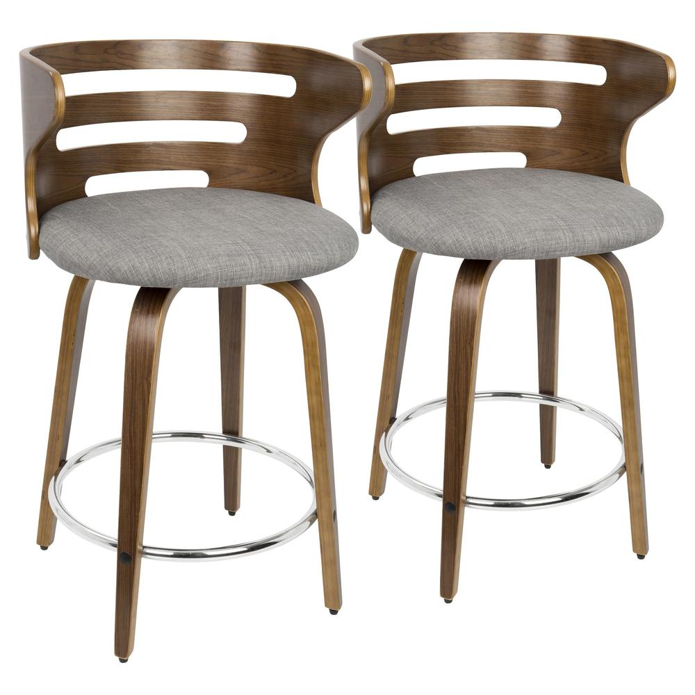 Cosini 24" Fixed Height Counter Stool - Set of 2. Picture 1