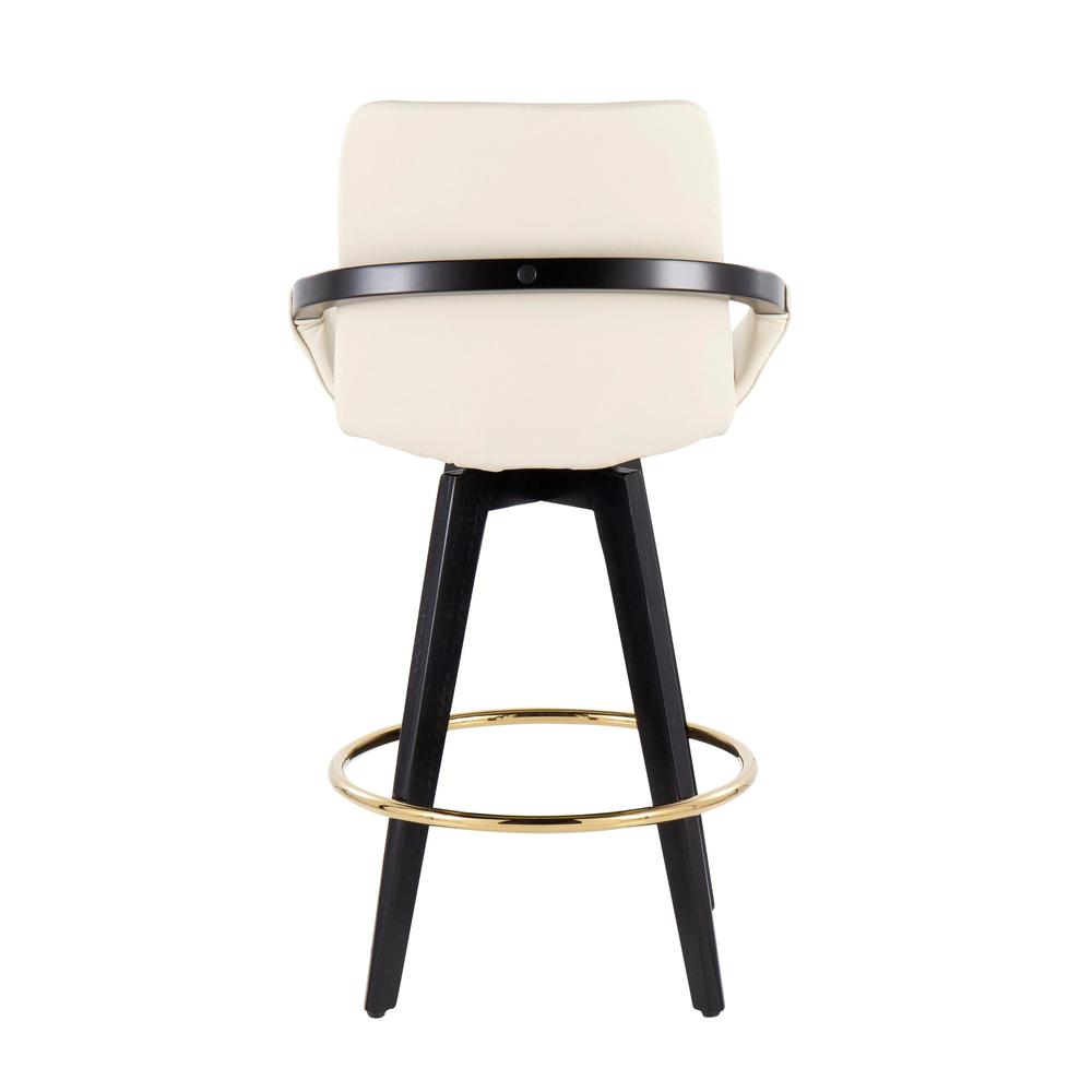 Cosmo Swivel Fixed-Height Counter Stool - Set of 2. Picture 5